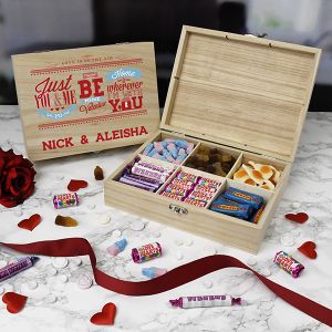Be My Valentine  Wooden Sweet Box - 6 Compartment
