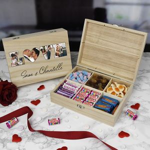'LOVE' Photo Gift - 6 Compartment Sweet Box